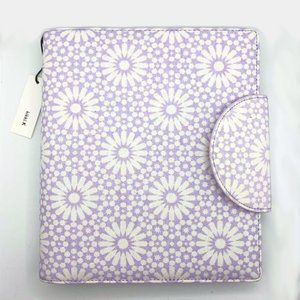 Brand New w/ Tags Kikki K Lavender and White Agenda Notebook Ring Planner Binder
